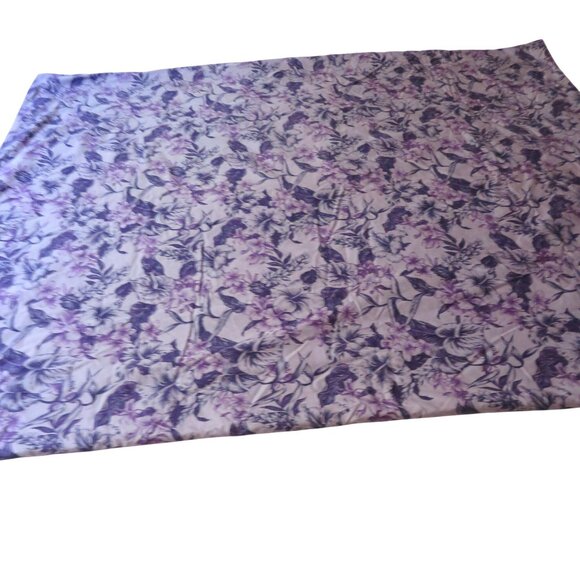 Handmade Reversible Hawaiian Quilt Beach Picnic Blanket Carrying Case Purple - Picture 10 of 15